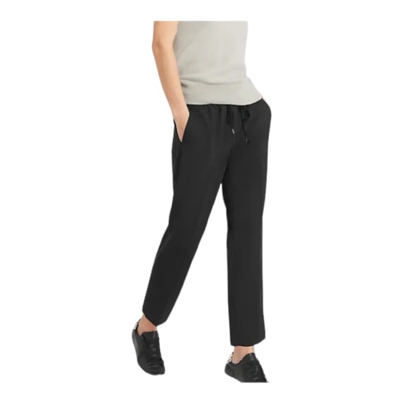 Banana Republic Pants - BANANA REPUBLIC DRAWSTRING PULL ON PANTS SILKY FEEL BLACK SIZE L